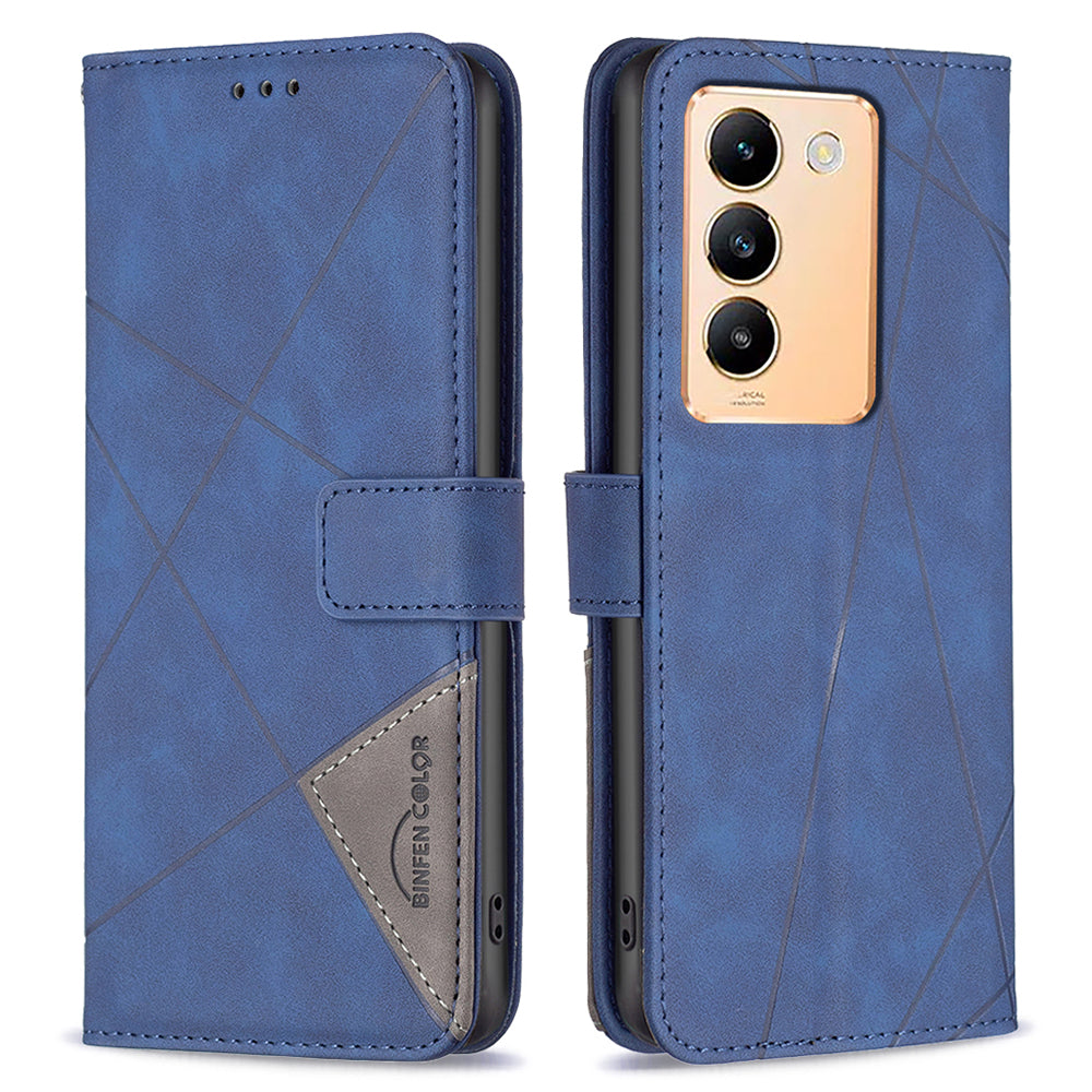 BINFEN COLOR BF05 For vivo Y200e 5G Wallet Case Geometric Imprinted Cell Phone Cover BINFEN COLOR BF05 For vivo Y200e 5G Wallet Case Geometric Imprinted Cell Phone Cover